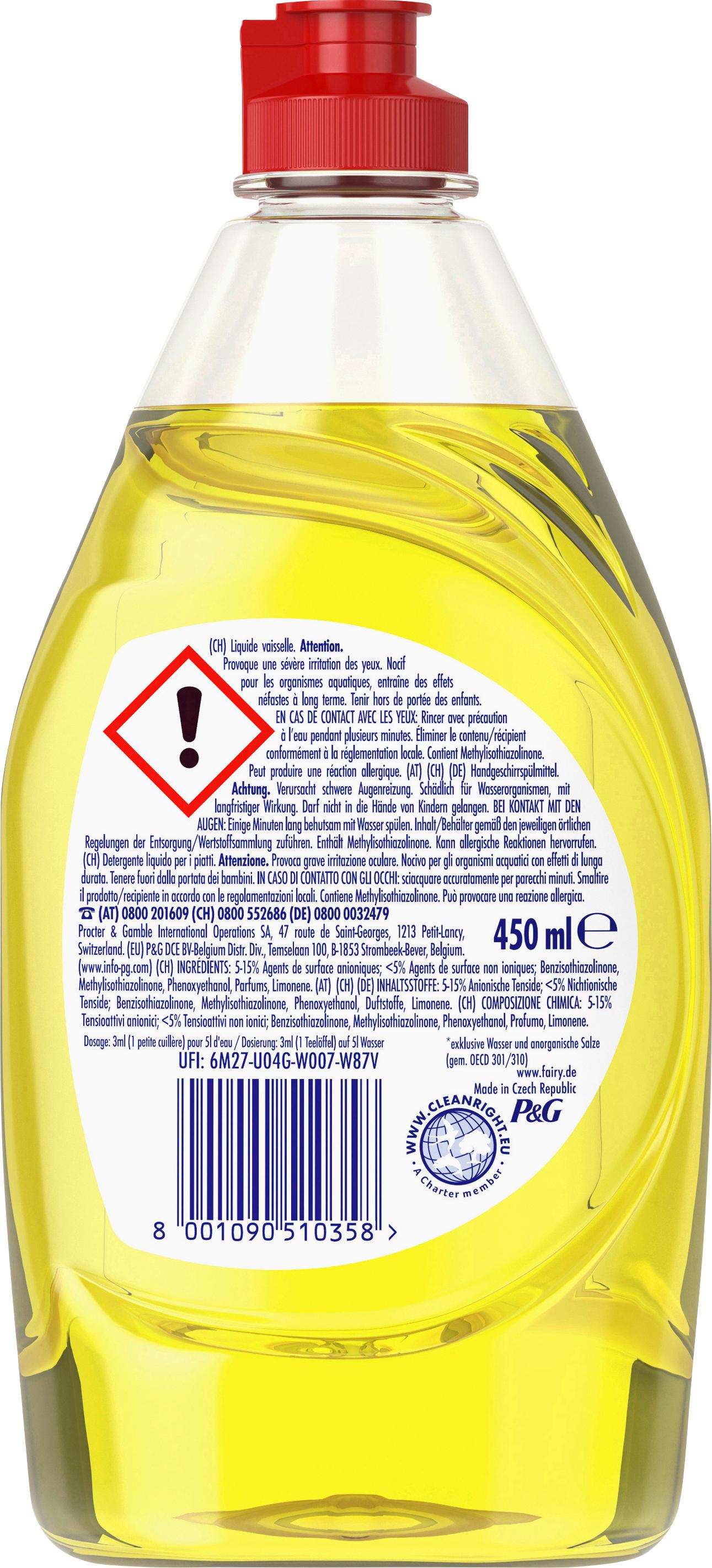 Produktbild Fairy Handspülmittel Konzentrat Zitrone 2 von 8