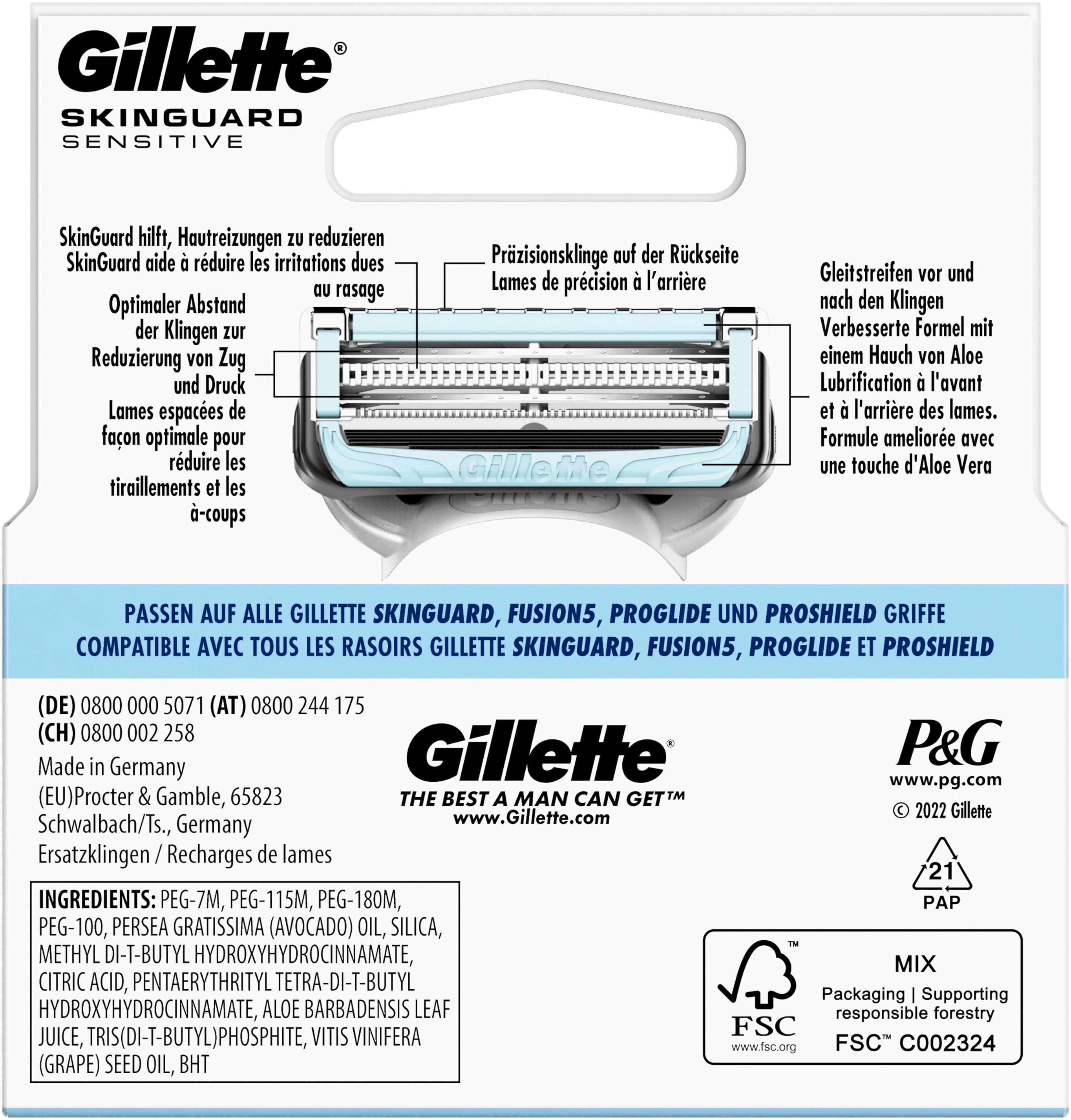 Produktbild Gillette SkinGuard Sensitive System Rasierklingen 2 von 10