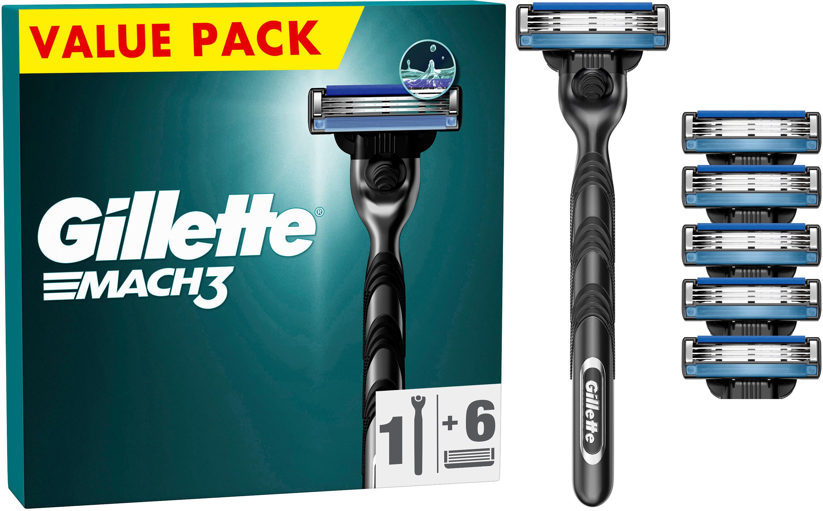 Gillette MACH3 Klingen 6 Stück + Handstück