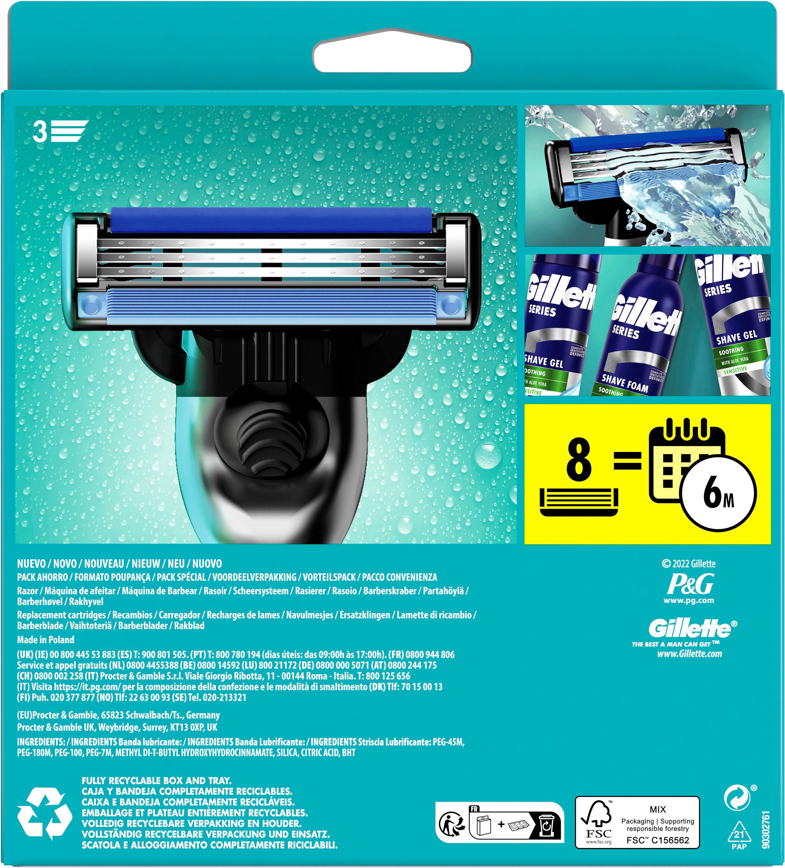 Produktbild Gillette MACH3 Klingen 8 Stück + Handstück 2 von 9