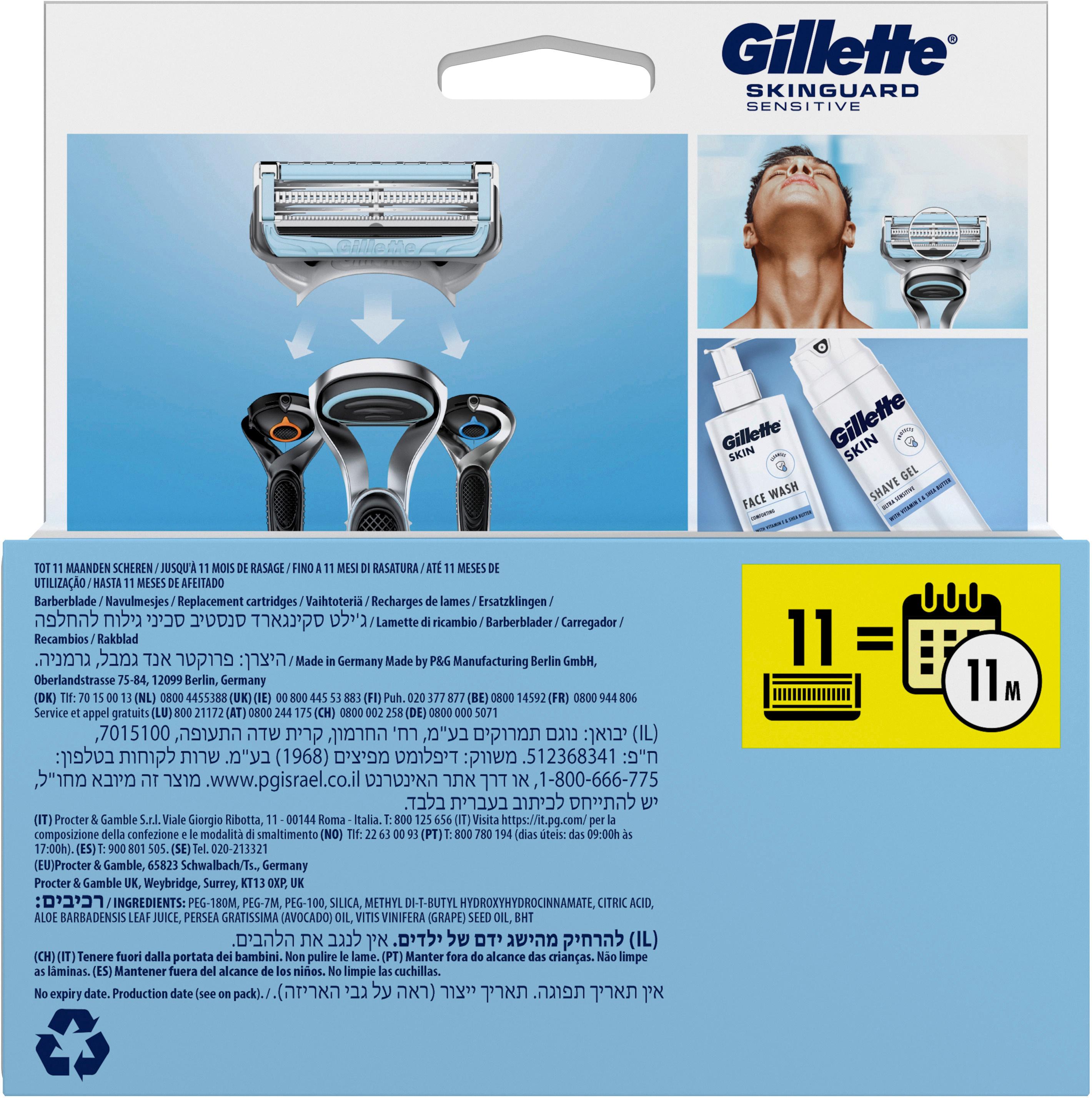 Produktbild Gillette SKINGUARD Klingen Sensitive 11 Stück 2 von 10