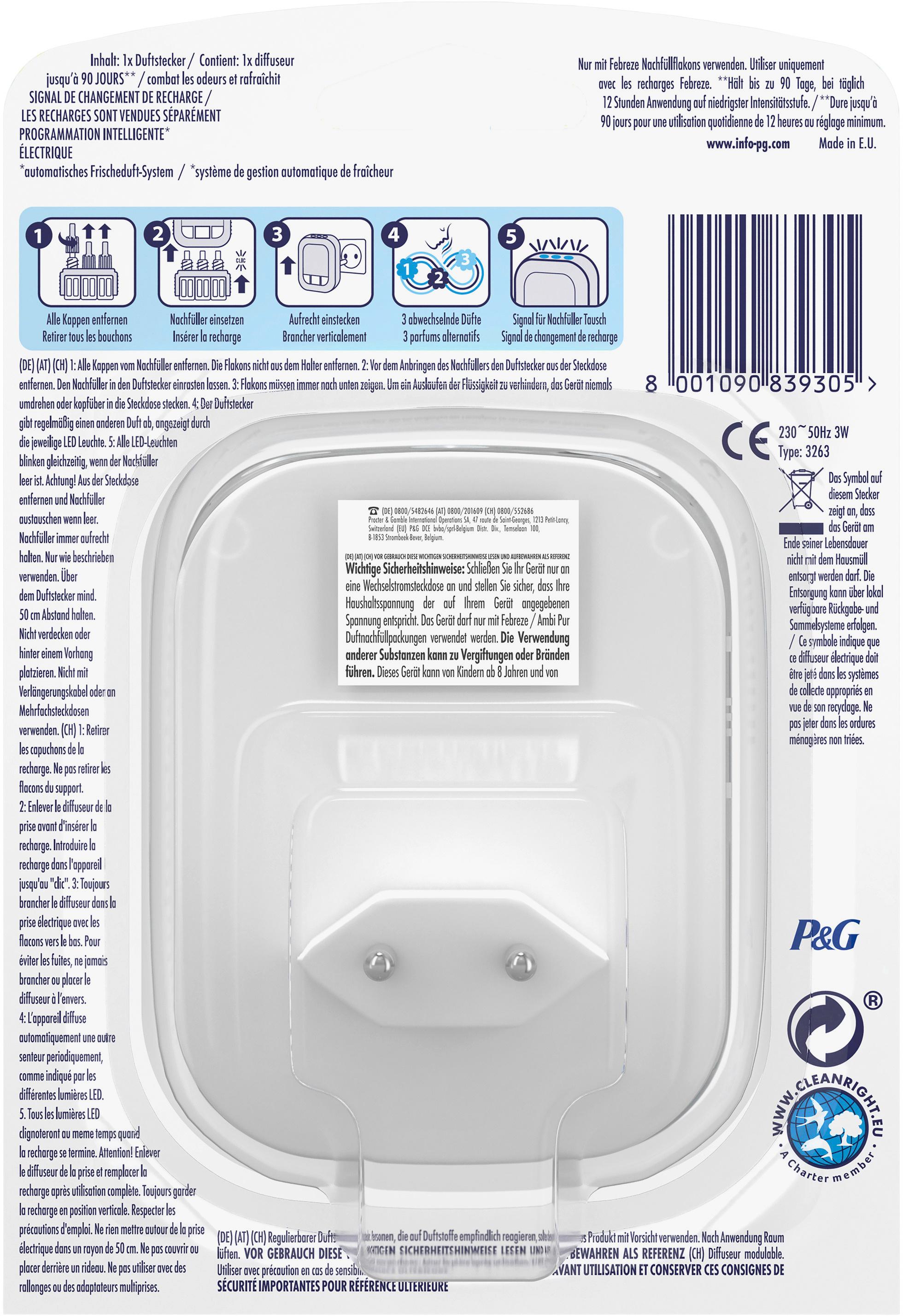 Produktbild Febreze Lufterfrischer 3Volution Duftstecker Gerät 2 von 6