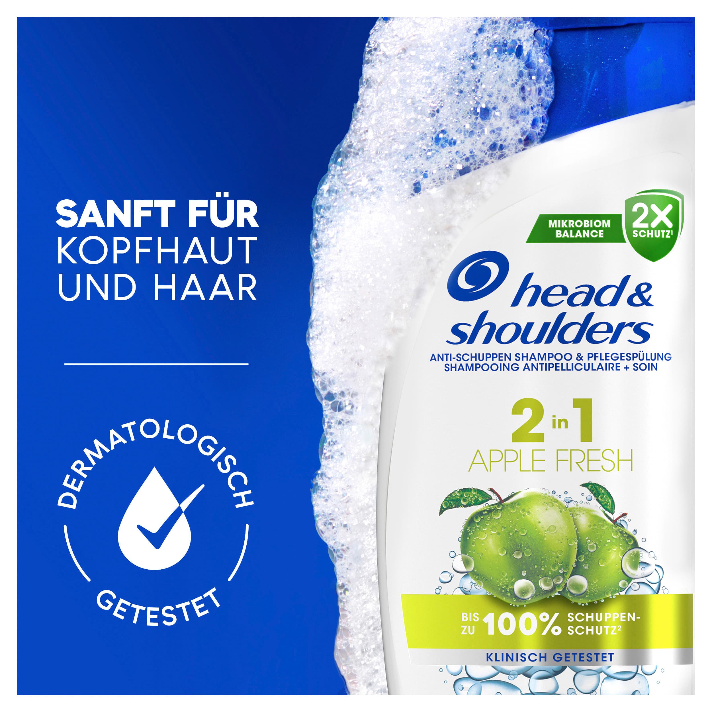 Produktbild head&shoulders Haarshampoo 2in1 apple fresh 250ml 4 von 8