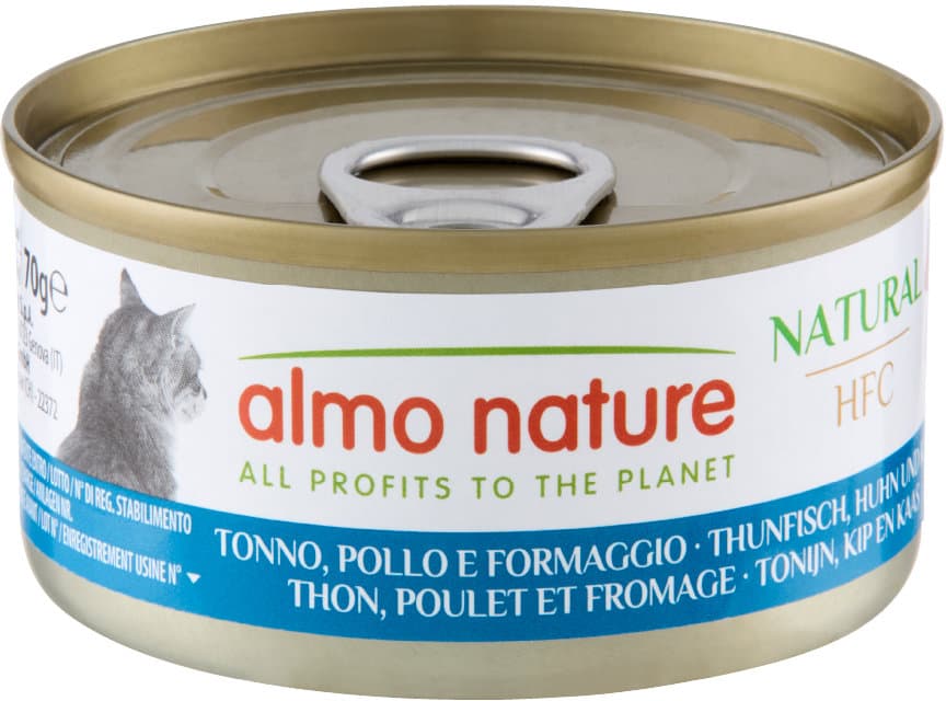 almo nature Katzennassfutter Adult Thunfisch + Käse
