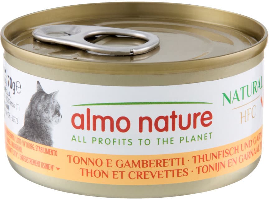 almo nature Katzennassfutter Adult Thunfisch + Garnelen