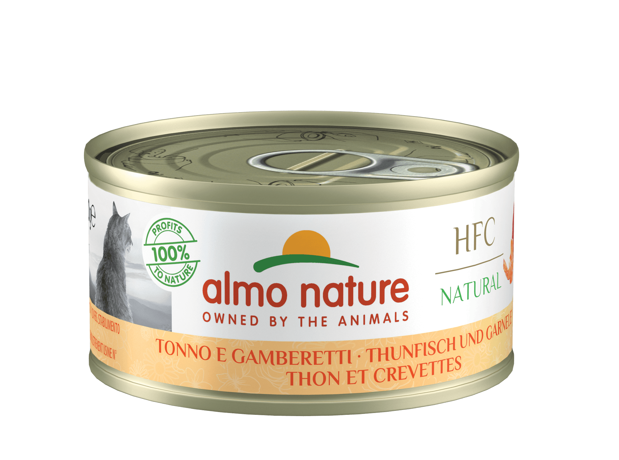almo nature Katzennassfutter Cat Adult Thunfisch + Garnelen