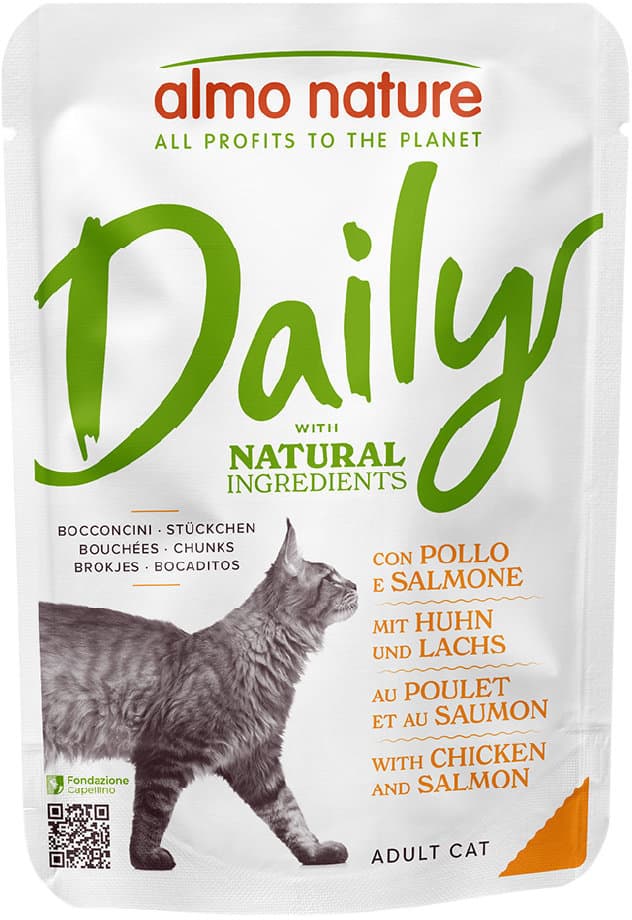 almo nature Katzennassfutter P.B. Daily Menu Huhn + Lachs