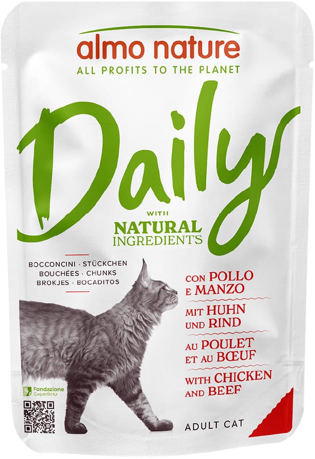 almo nature Katzennassfutter P.B. Daily Menu Huhn + Rind