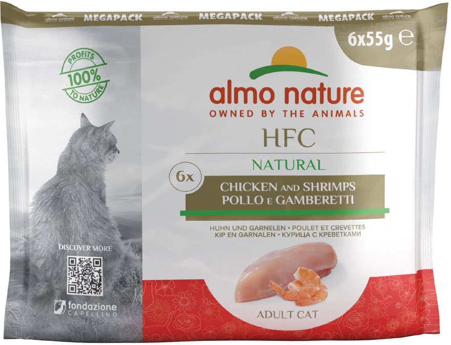almo nature Katzennassfutter P.B. MP Natural Huhn und Garnelen