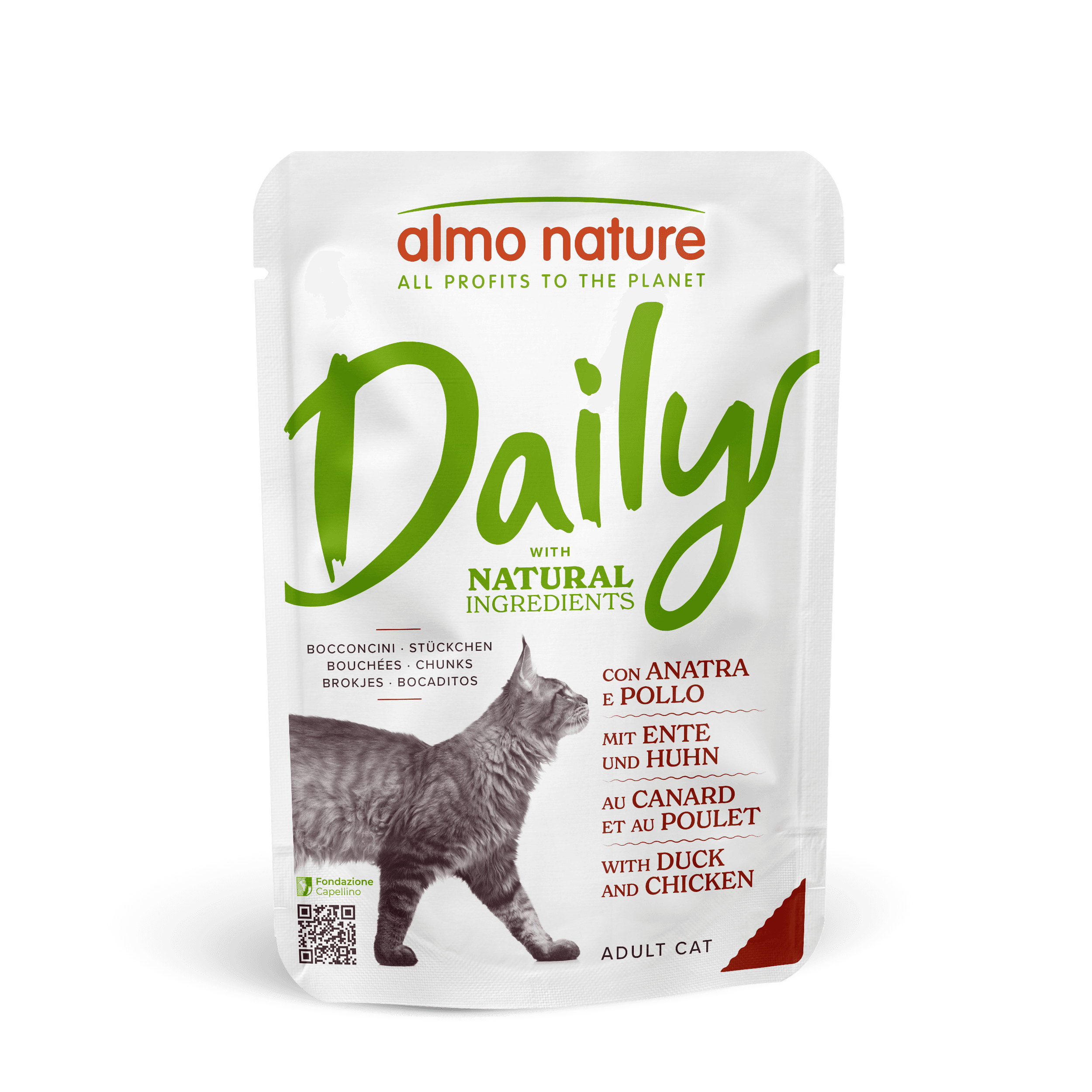 almo nature Katzennassfutter Cat Daily Menu Ente + Huhn