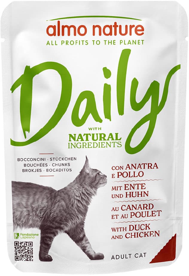 almo nature Katzennassfutter P.B. Daily Menu Ente + Huhn