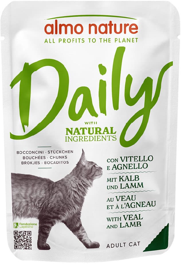 almo nature Katzennassfutter P.B. Daily Menu Kalb + Lamm