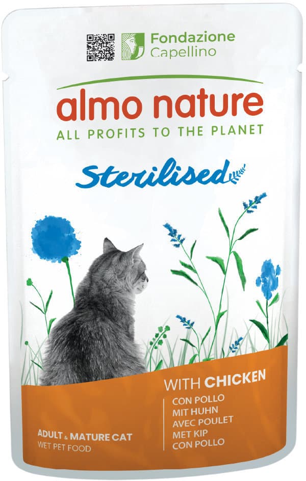 almo nature Katzennassfutter P.B. Holistic Sterilised mit Huhn