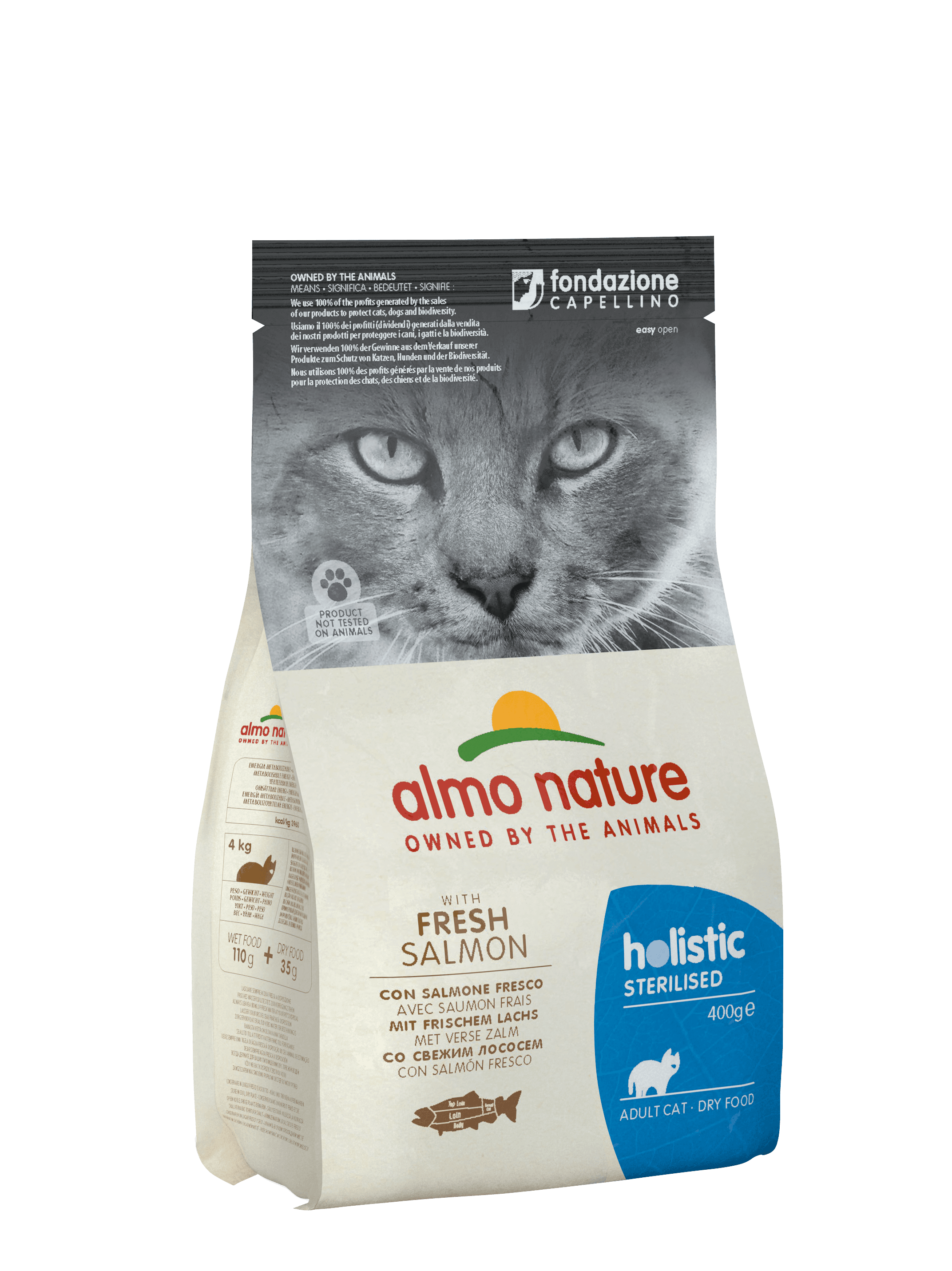 almo nature Katzentrockenfutter Holistic Sterilised mit frischem Lachs