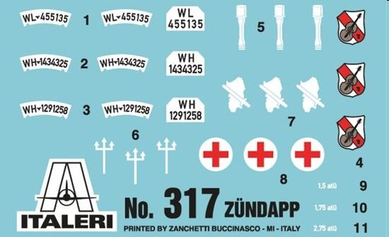 Produktbild Italeri - Motorrad-Gespann Zündapp KS750 3 von 3