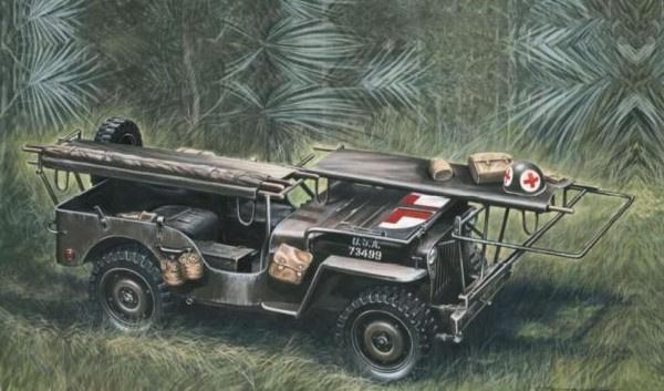 Produktbild Italeri - 1:35 1/4 Ton 4x4 Krankenwagen Jeep 2 von 3