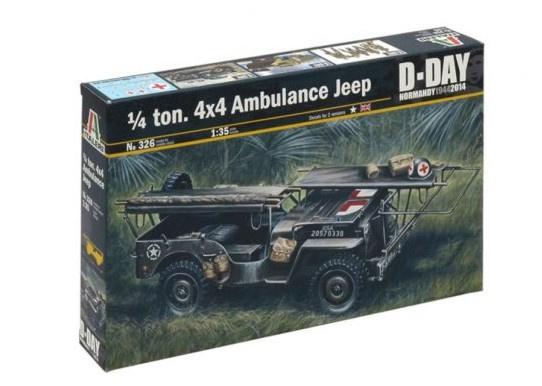 Italeri - 1:35 1/4 Ton 4x4 Krankenwagen Jeep