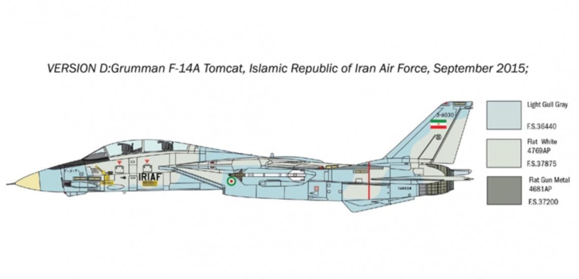 Produktbild Italeri 510001414 - 1:72 F-14A Tomcat Recessed Line Panels 5 von 6