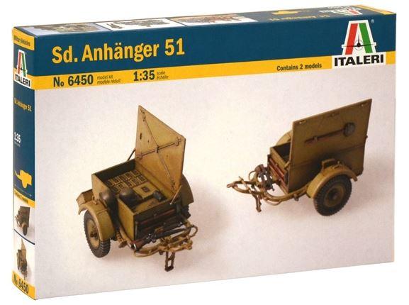 Produktbild Italeri 6450 - Militärfahrzeug - SD. ANHANGER 51, 1:35 2 von 3