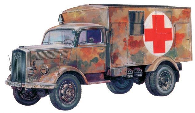Italeri 7055 - Militärfahrzeug - KFZ.305 AMBULANCE 1:72