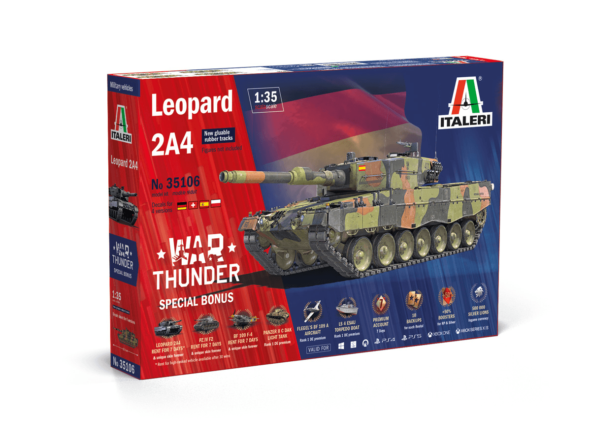 Italeri Leopard 2 A4 – War Thunder Edition (1:35) – Modellbau trifft Gaming-Power