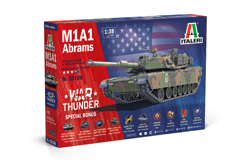 Italeri M1A1 Abrams – War Thunder Edition | 1:35 Modellbausatz