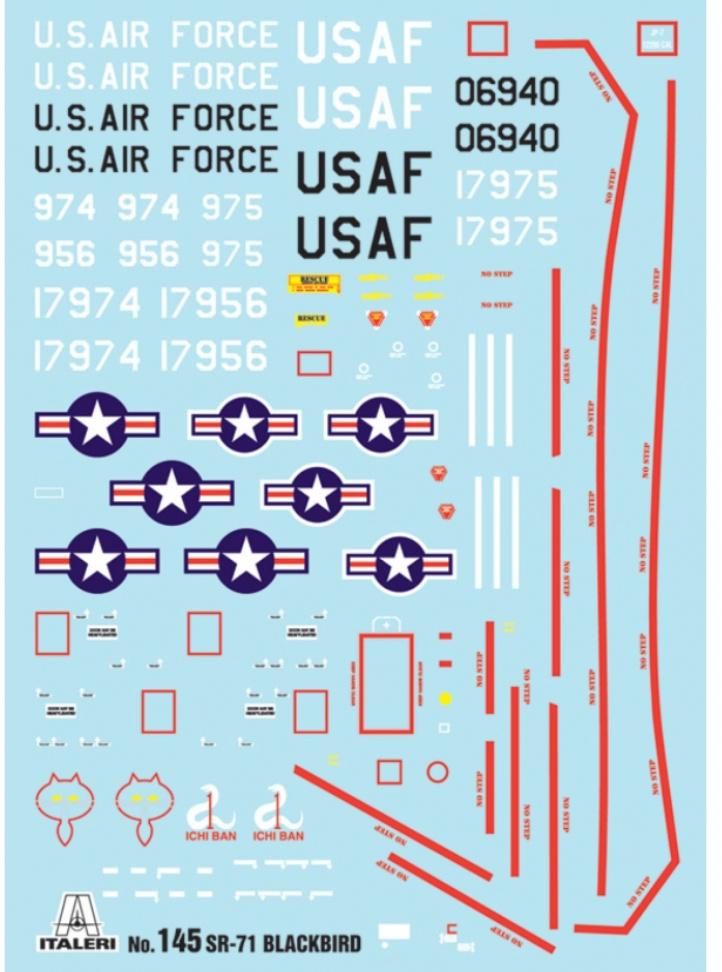 Produktbild Italeri 510000145 - 1:72 SR-71 Blackbird 3 von 3