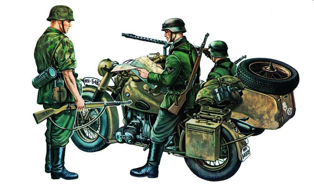 Italeri - 1:35 Bmw 75 mit Beiwagen