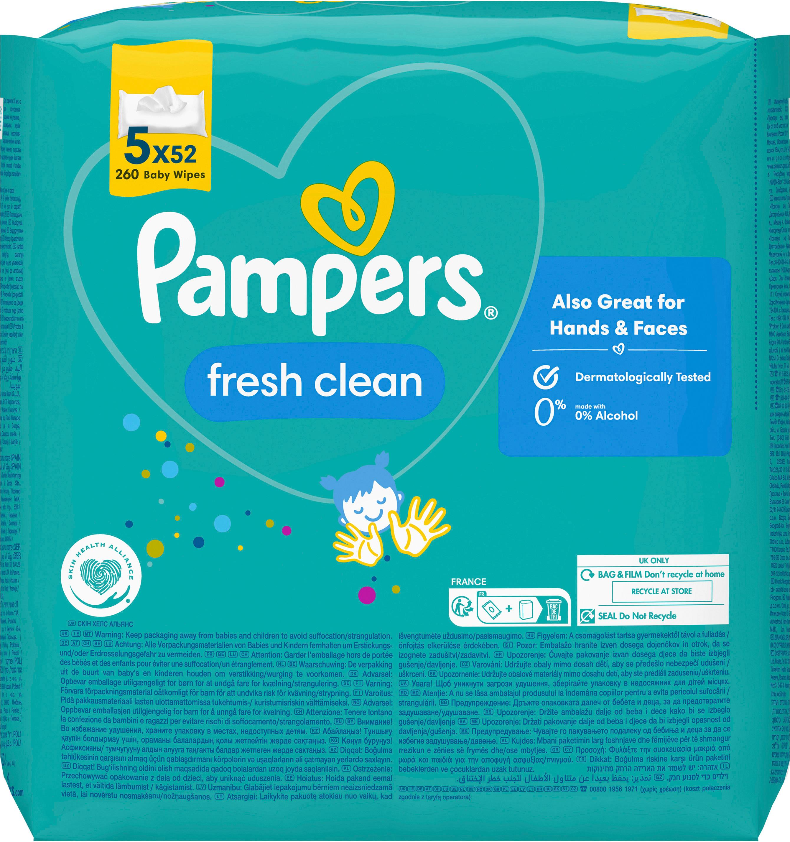 Produktbild Pampers Feuchttücher Fresh Clean 3 von 15