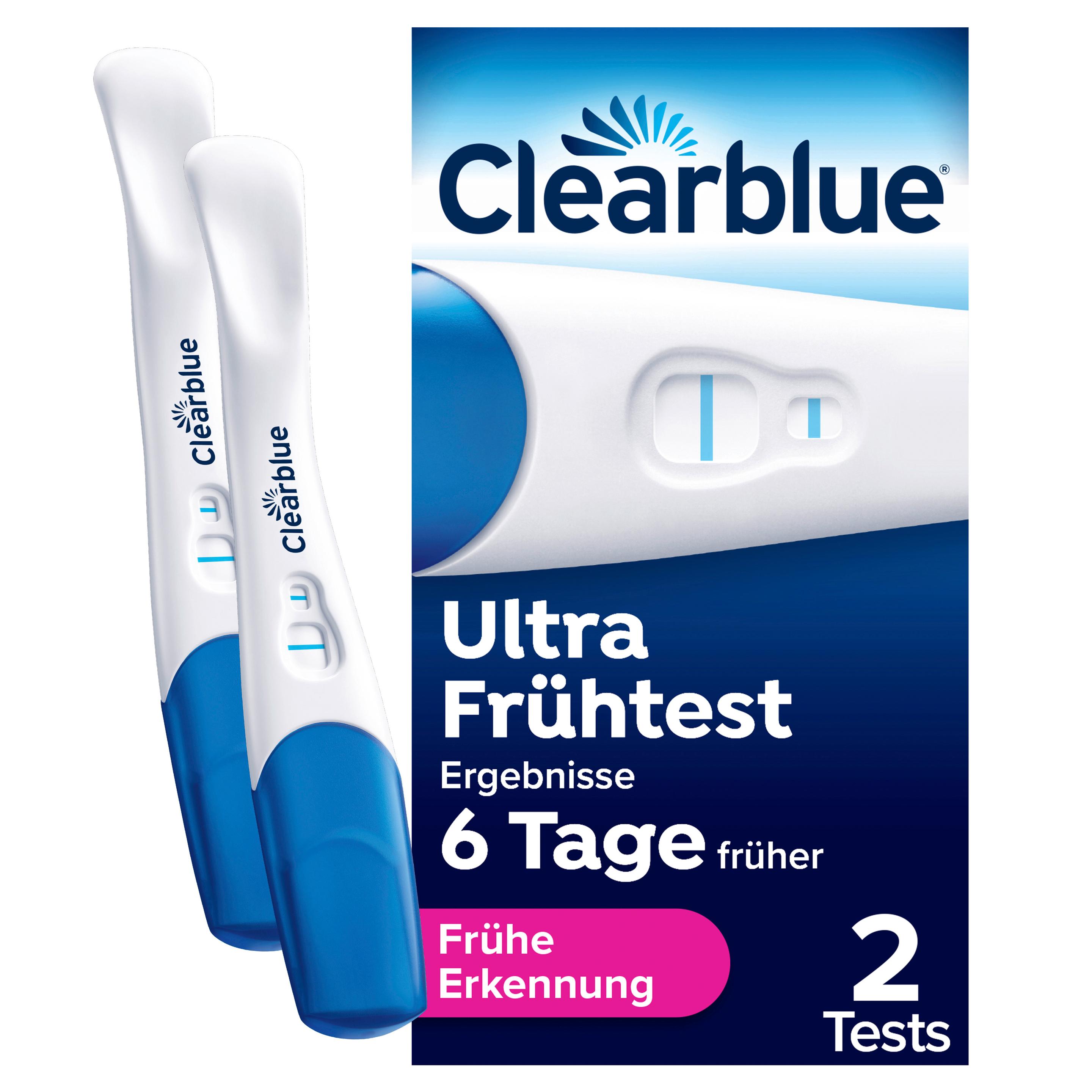 Clearblue Schwangerschaftstest Ultra Fruehtest 2er