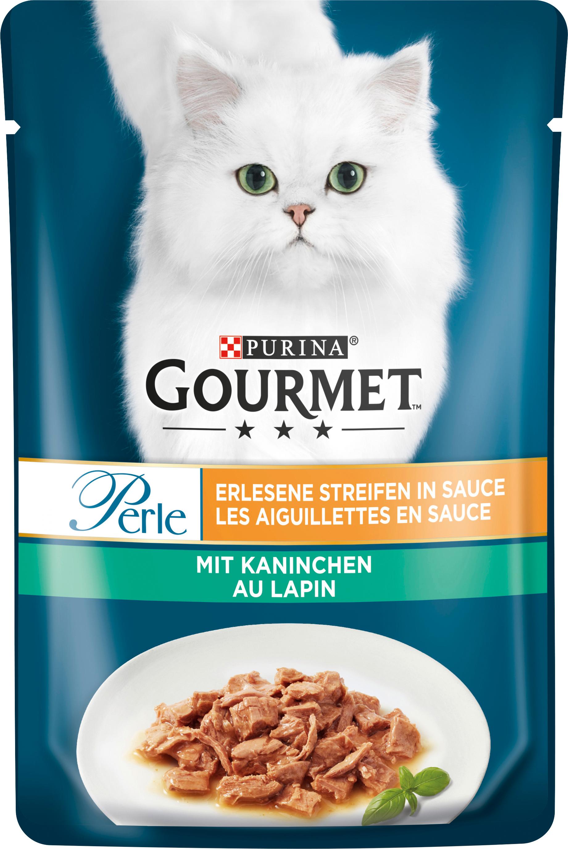 PURINA GOURMET Perle Erlesene Streifen mit Kaninchen