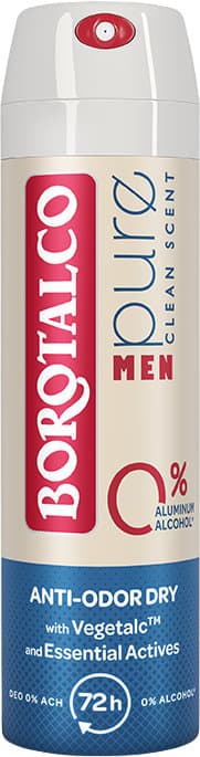 BOROTALCO MEN Deospray Pure Clean Scent