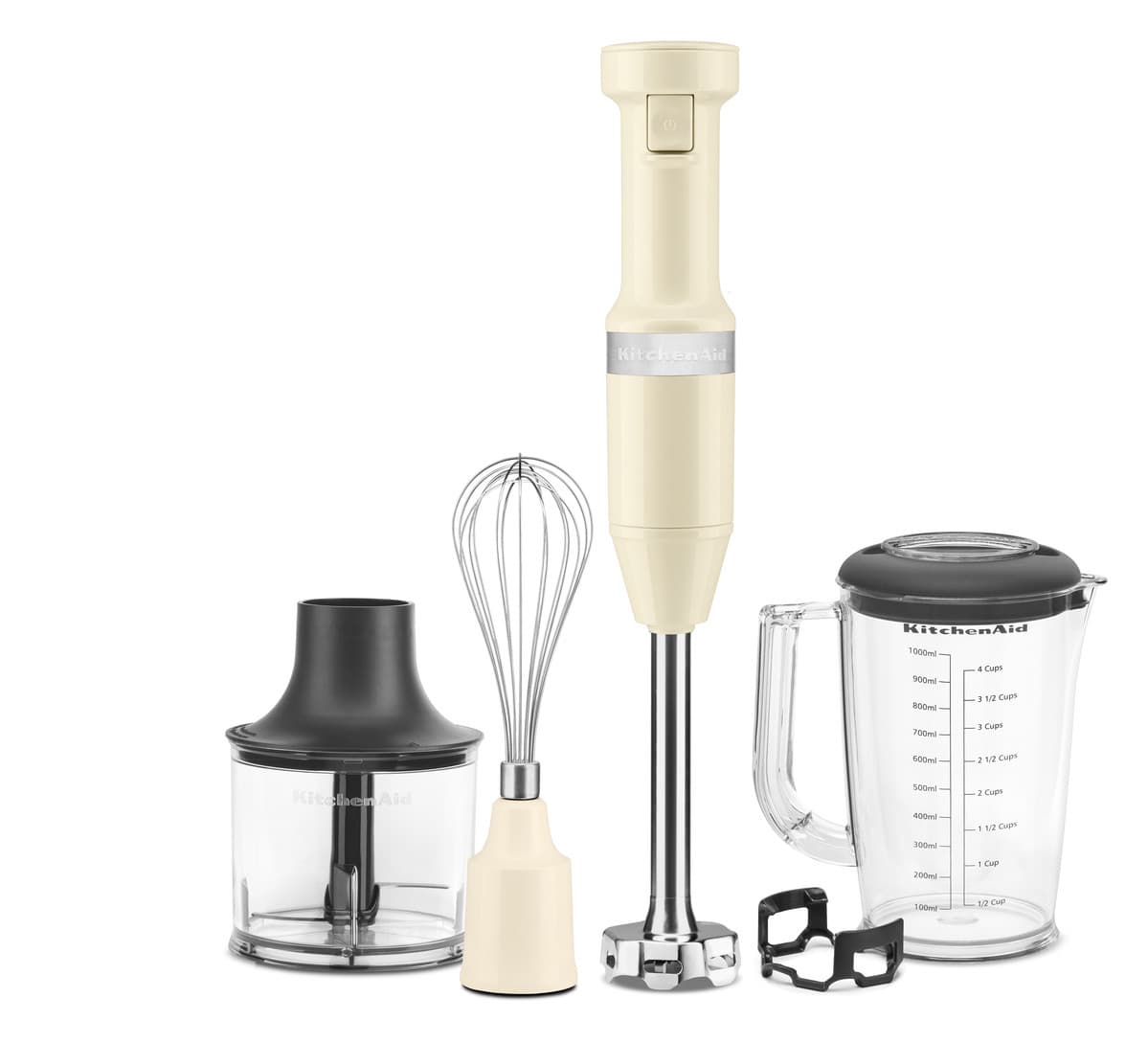 KitchenAid Stabmixer mit Zubehör 5KHBV83 creme