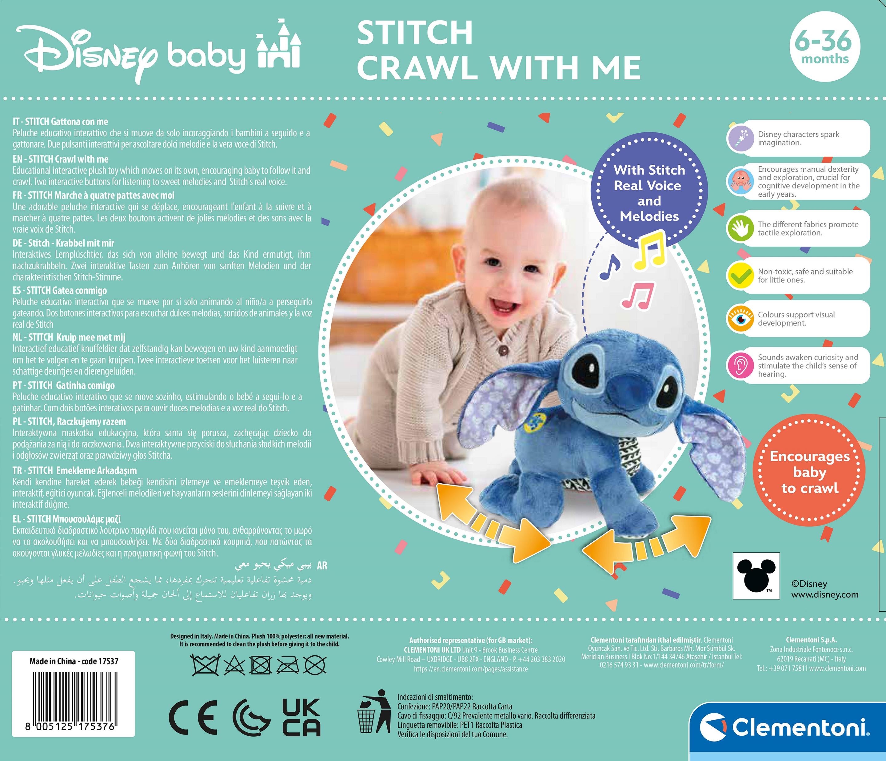 Produktbild Clementoni - Krabbel mit mir Stich 17537 2 von 9