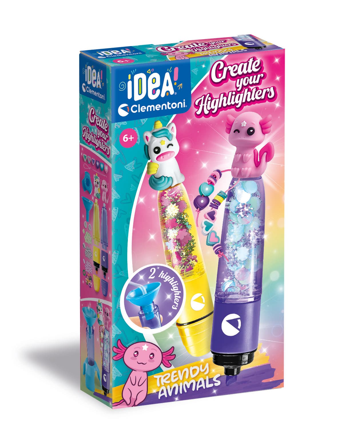 Clementoni - Textmarker Kreationen Tiere im Trend 18874