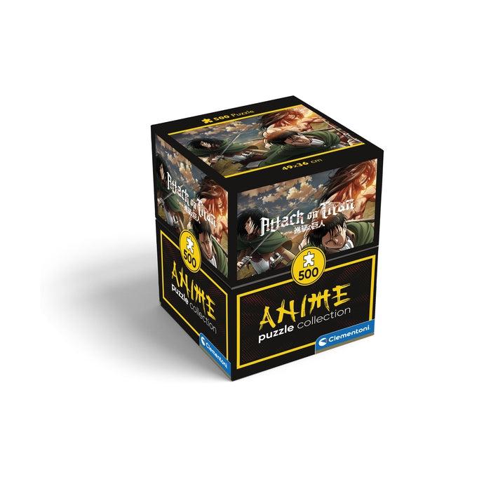 Clementoni - 500 T Premium Animé-Collection Geschenk-Box - Attack on Titan
