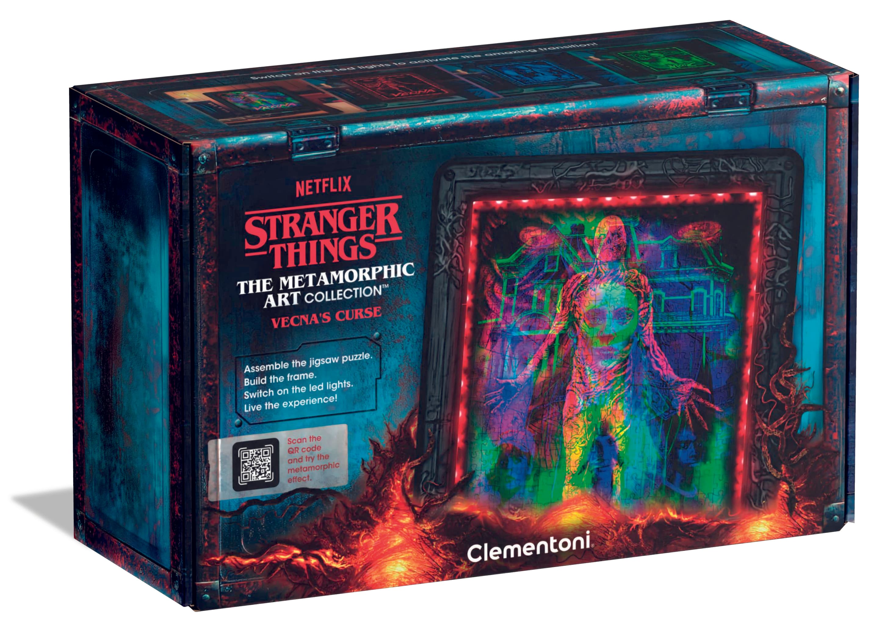 Clementoni - Stranger Things Metamorphic Art Collection Vecna's Curse Puzzle, 520 Teile