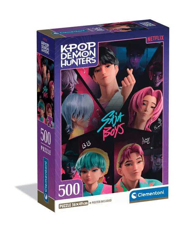 Clementoni - KPOP Demon Hunters Puzzle 500 Teile – Stylisches Anime‑ & K‑Pop‑Motiv