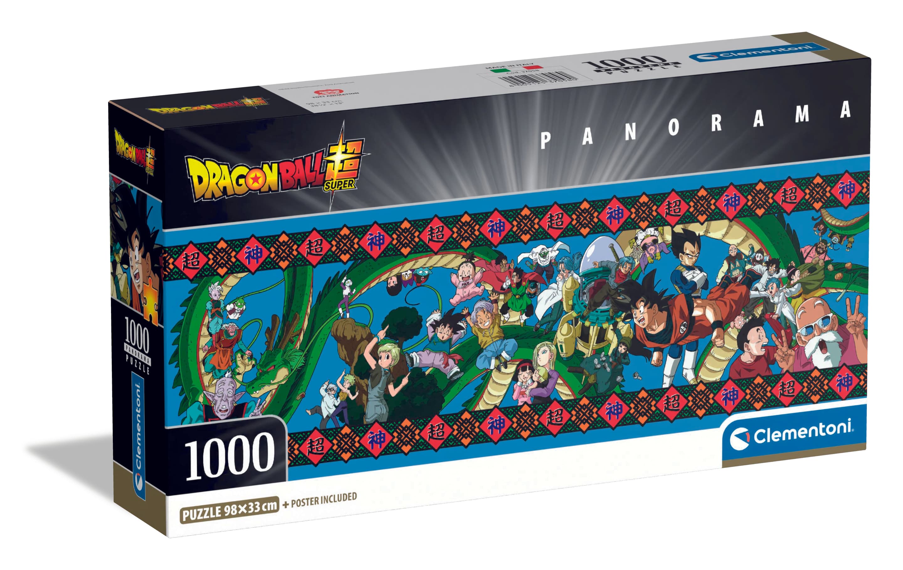 Clementoni - Dragon Ball Panorama Puzzle, 1000 Teile