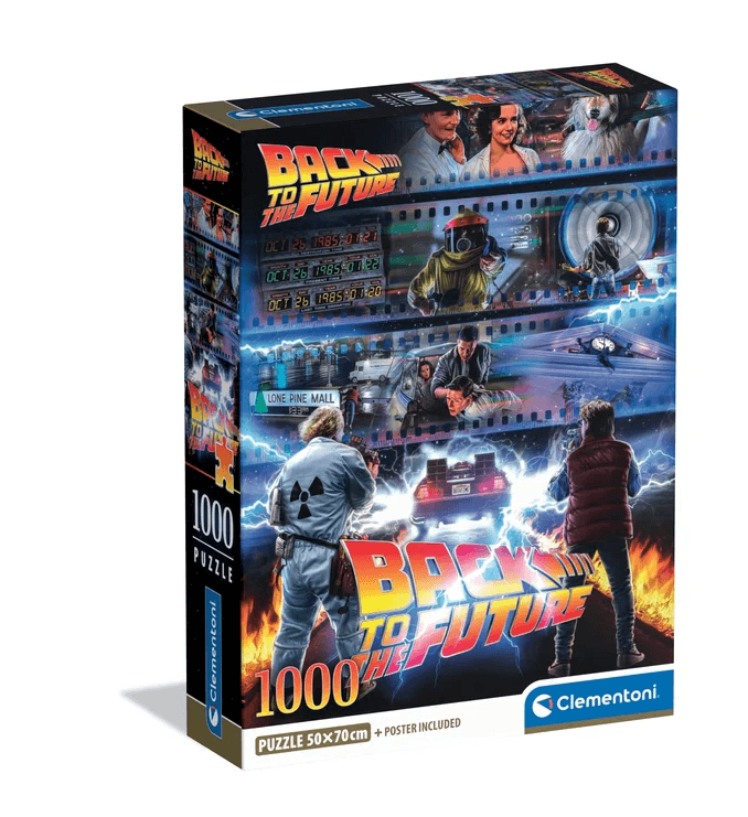 Clementoni - Back to the Future Puzzle 1000 Teile – Kultfilm‑Motiv Zurück in die Zukunft – Hochwertiges Erwachsenenpuzzle