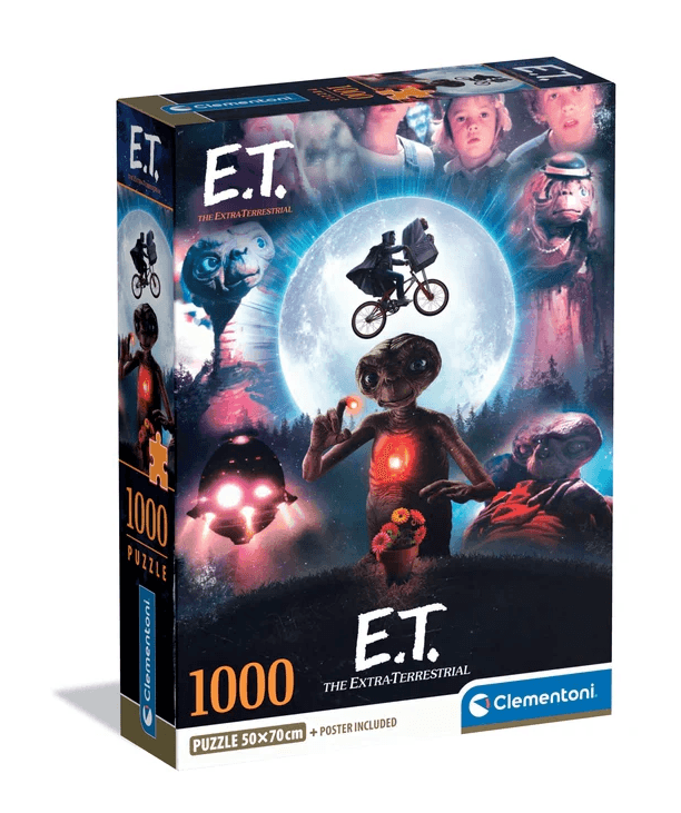 Clementoni - E.T. Puzzle 1000 Teile – Ikonisches Kultfilm‑Motiv – Hochwertiges Erwachsenenpuzzle