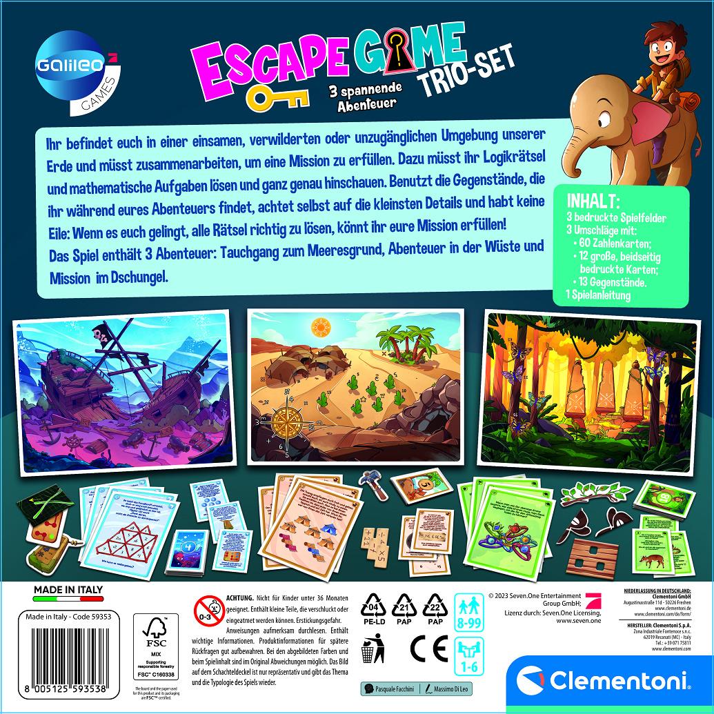 Produktbild Clementoni - Escape Game - Trio-Set 4 von 9