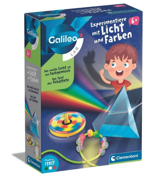 Clementoni - Galileo - Experimentiere mit Licht und Farben