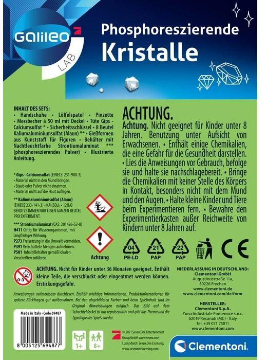 Produktbild Clementoni - Galileo - Phosphoreszierende Kristalle 2 von 7