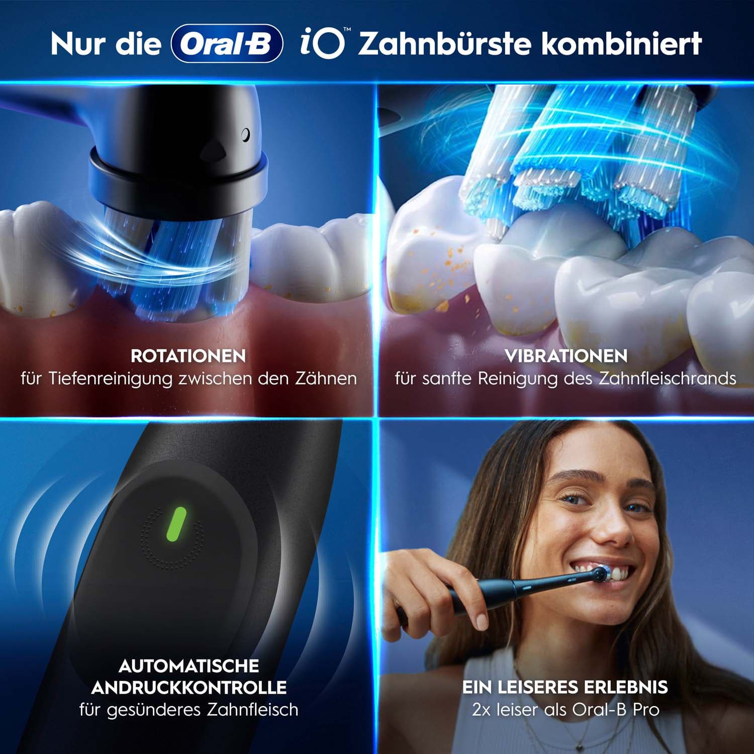 Oral-B iO elektrische Zahnbürste Series 2 Night Black Geschenk Edition