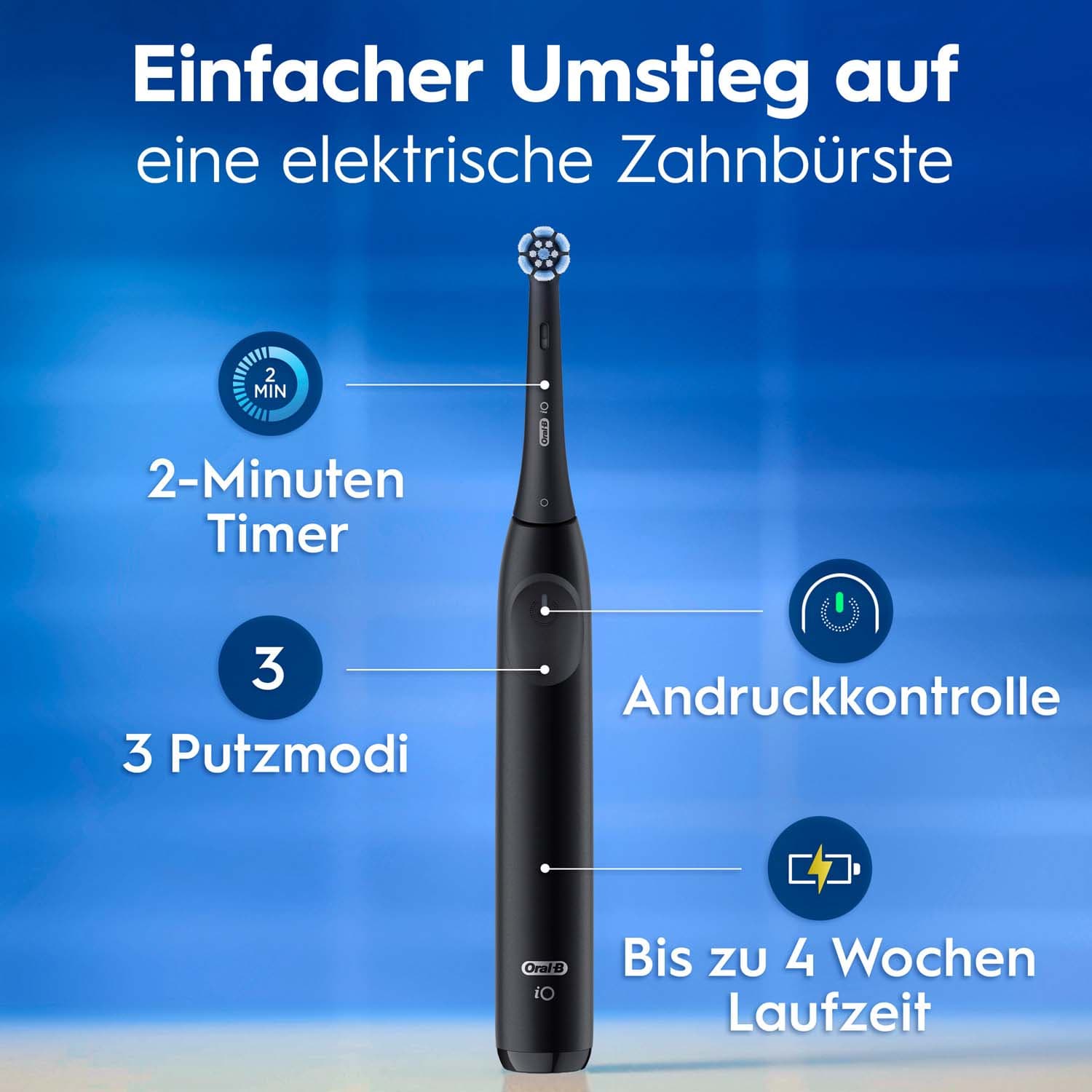 Oral-B iO elektrische Zahnbürste Series 2 Night Black Geschenk Edition