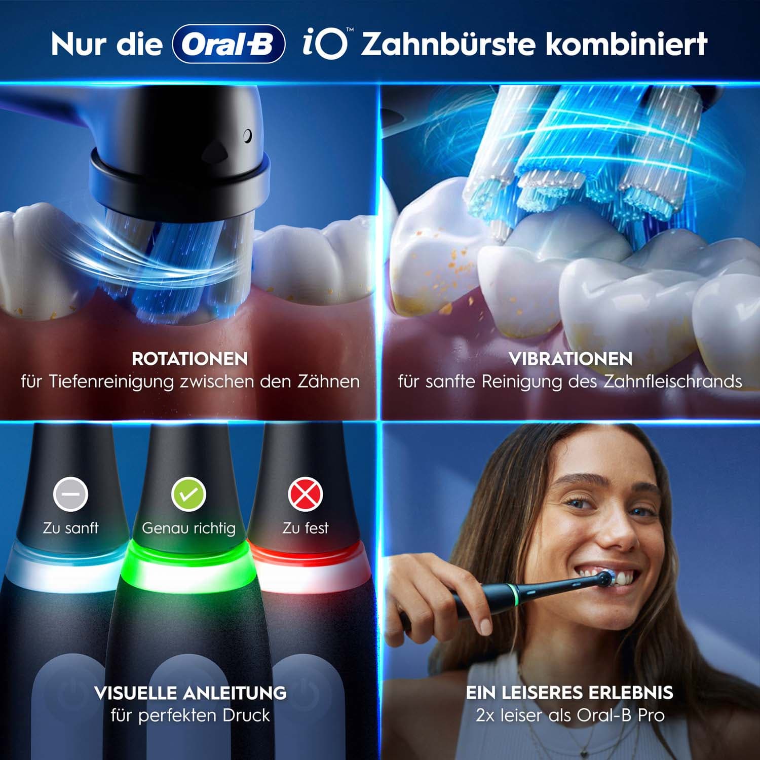 Oral-B Elektrische Zahnbürste iO Series 3 Matt Black Geschenk Edition