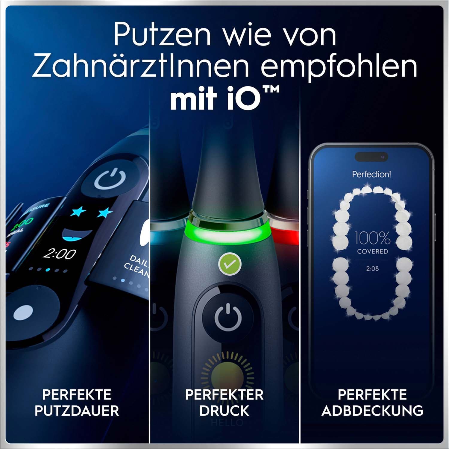 Oral-B Elektrische Zahnbürste iO Series 3 Matt Black Geschenk Edition