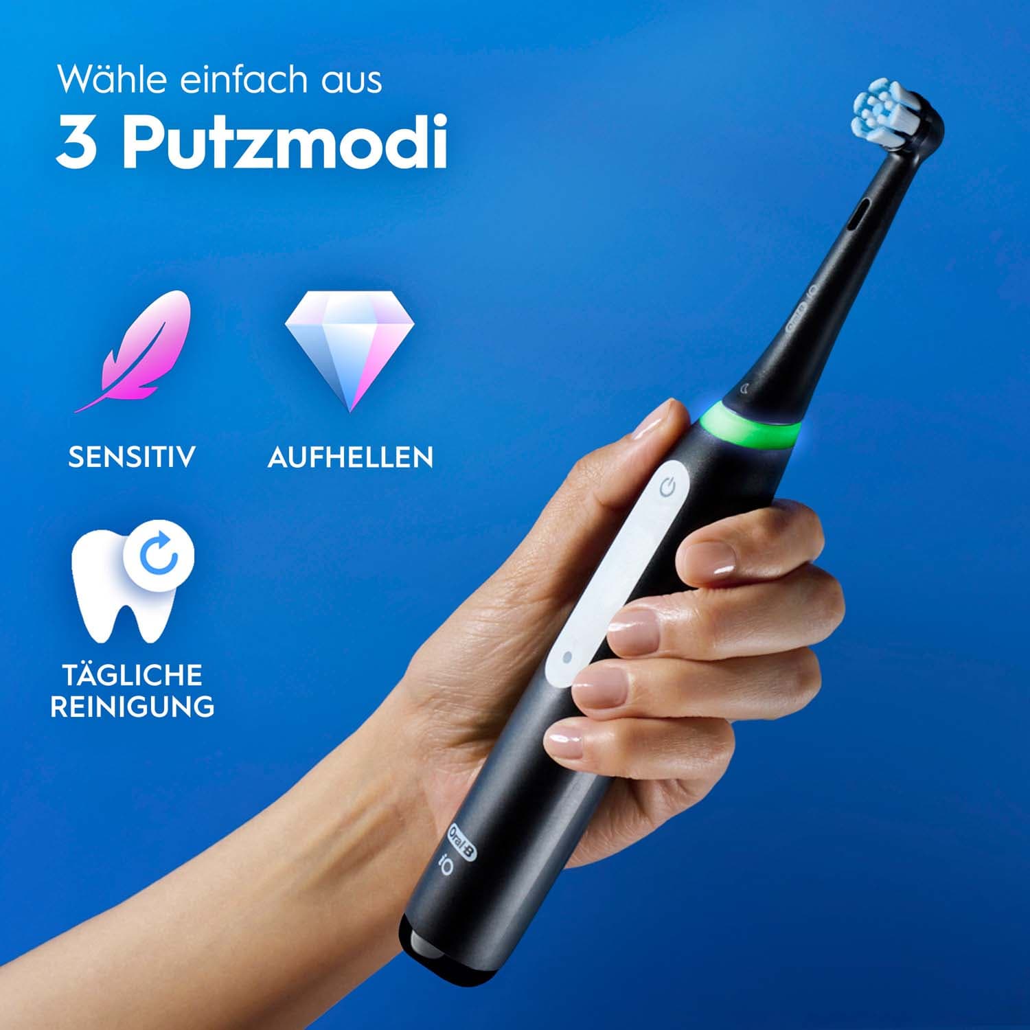 Oral-B Elektrische Zahnbürste iO Series 3 Matt Black Geschenk Edition