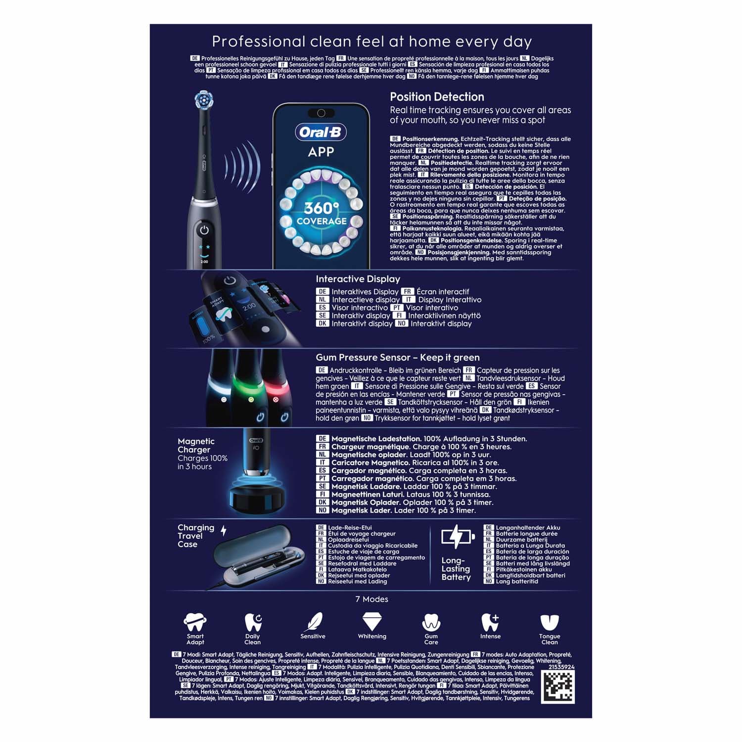 Oral-B Elektrische Zahnbürste iO Series 9 Black Onyx Geschenk Edition
